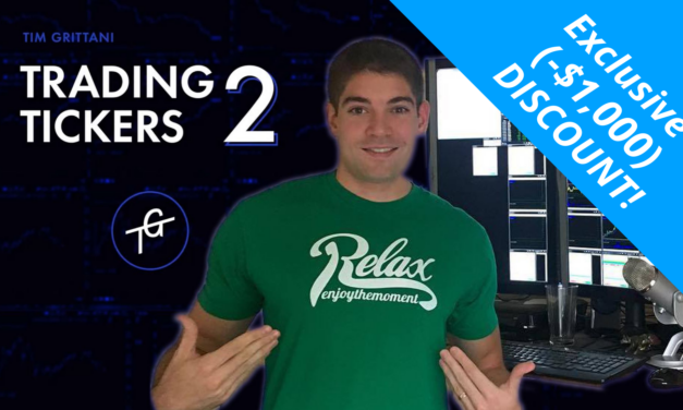 TRADING TICKERS 2 Course Review – Tim Grittani $13Million+ Trader & (-$1,000) Discount!